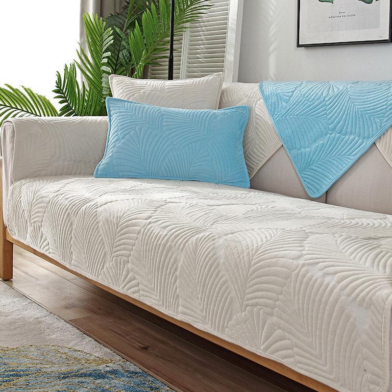 Sofa Kissen Rutschfest Einfach Modern Wintertag Kurzplüsch Sitzkissen Verdickt Vier Jahreszeiten Leder Sofa Überwurf Handtuch