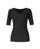 SOUP V-Neck Slim Crop Sleeve Knit (Oy5Skc1)