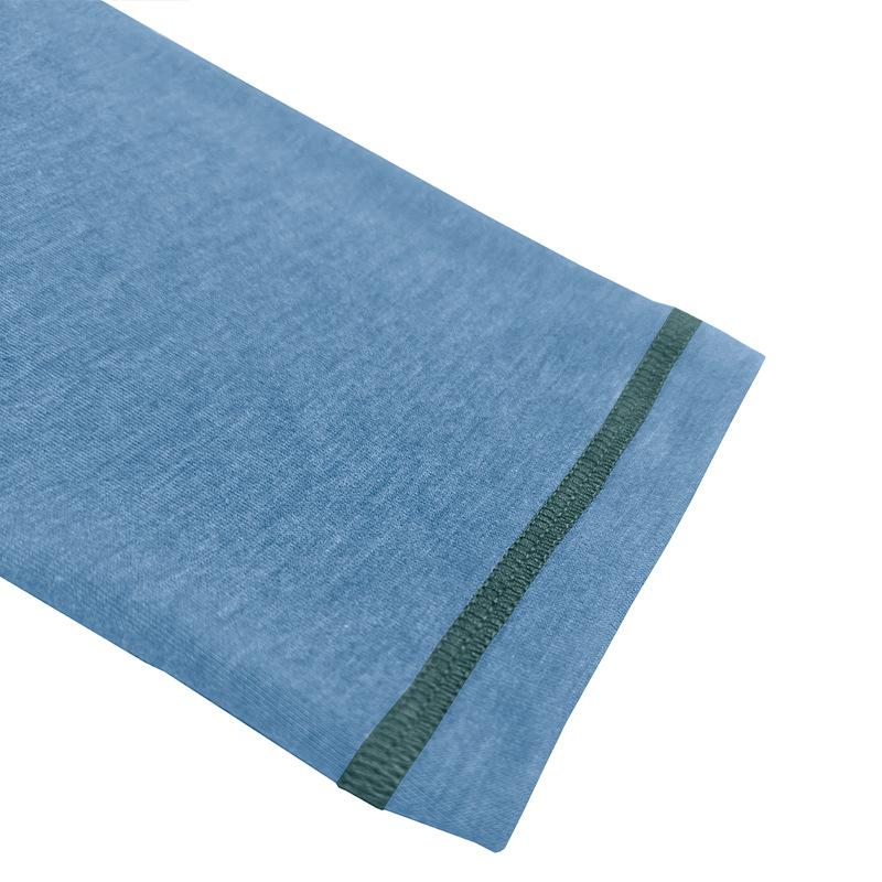 Příležitostné tričko s dlouhým rukávem přiléhavého střihu Slim-fit Henley top nadměrné velikosti pánské podzimní novinky