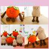 Novelty Plush Pillow With Persimmon And Peanut Animal Designs For Kids And Collectors