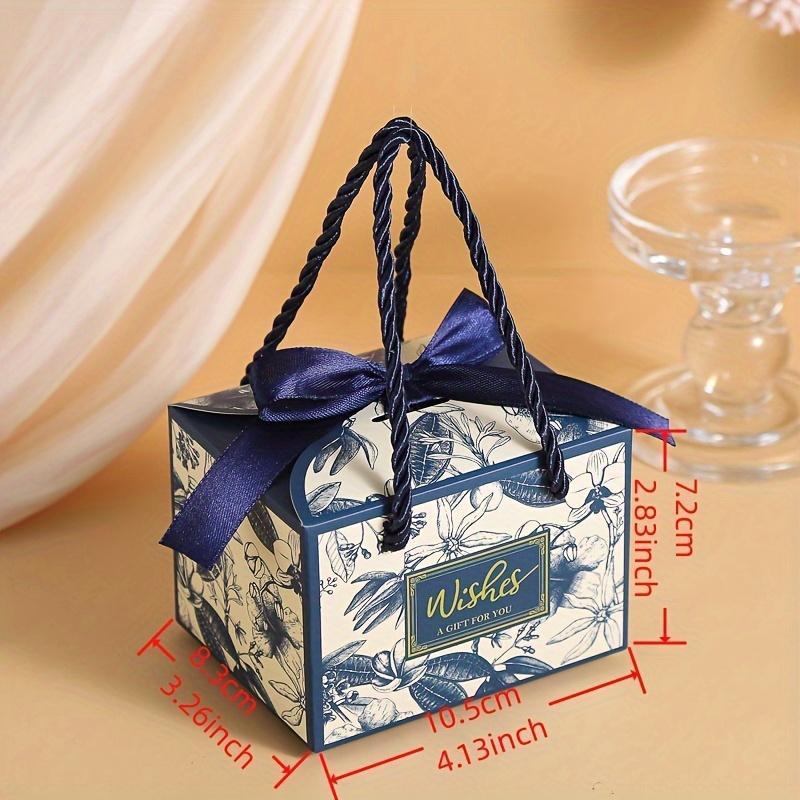 50 set Scatole di Imballaggio Articoli per Feste Scatole Regalo Eleganti Piccole Scatole Regalo per Caramelle Scatola Bomboniera Scatola di Carta con Nastro SML