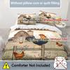 Farm Barn Chicken Pattern 3D Printed Duvet Cover Rural retro style Bedding Set Soft Comfortable Luxury Quilt Cover Pillowcases