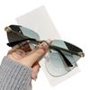 Light luxury cat eye marine sunglasses metal trimmed sunglasses triangle glasses UV111 light luxury style