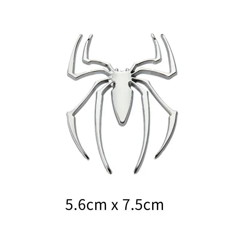 1PC Car Universal 3D Metal Three-dimensional Car Stickers Spider Auto Emblem Decal Car Styling Decoration Auto Exterior NEW