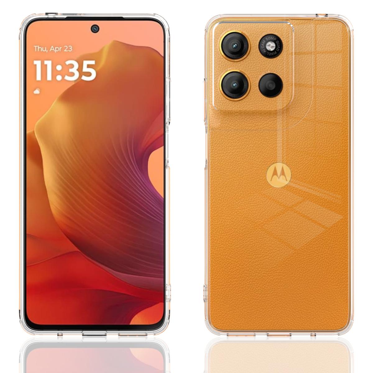 

For Motorola Moto G15 4G Clear Phone Case TPU+Acrylic Shockproof Phone Back Cover Clear