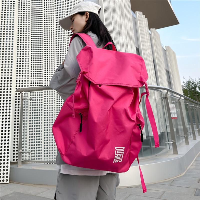 Fitness Sports Backpack Large Capacity Outdoor Travel Storage Accommodation Bag Multifunctional Casual Hip Hop Available Tie Rod