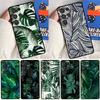 Tropical Green Plant Leaf For Samsung Galaxy S23 S22 Ultra S21 Ultra Note 20 S20 FE S8 S9 S10 Note 10 Plus Phone Case