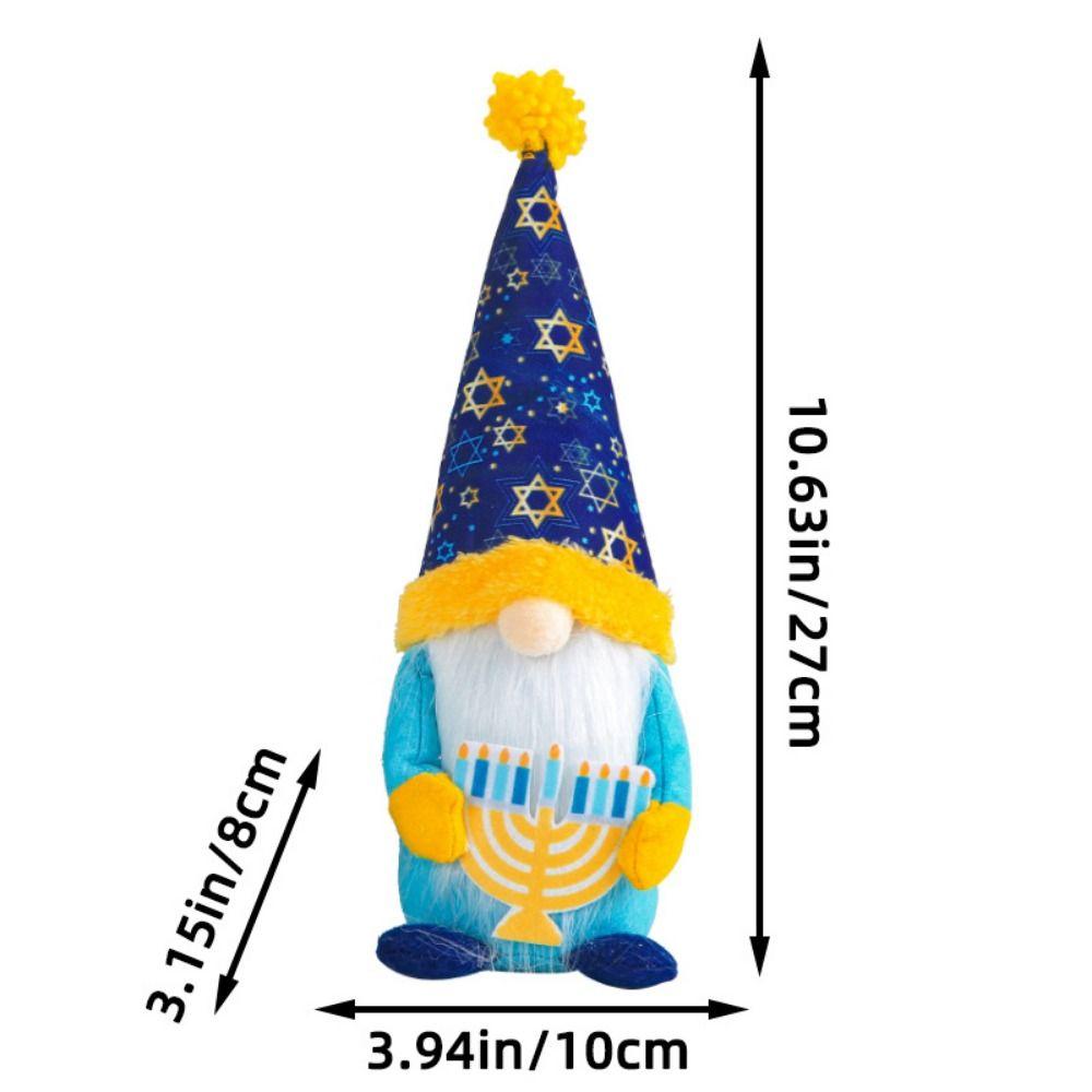 Unique Design Festival Faceless Doll Exquisite Gnomes Figurine Durable Rudolph Ornaments  Hanukkah
