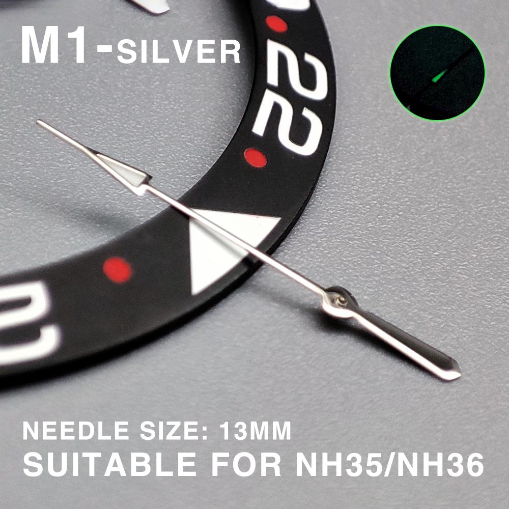 High quality watch pointer green glow suitable for NH35 NH36 movement watch pointer Parts Replacement personalized second hand