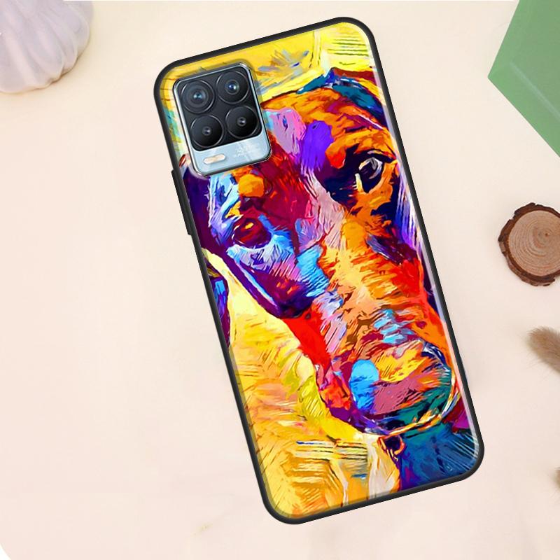 

Cartoon Doberman Dog Case For Realme C63 C61 C65 C67 C75 C55 C51 C53 C35 C71 11 12 13 14 15 Pro Plus GT6 GT7 Pro Realme C51