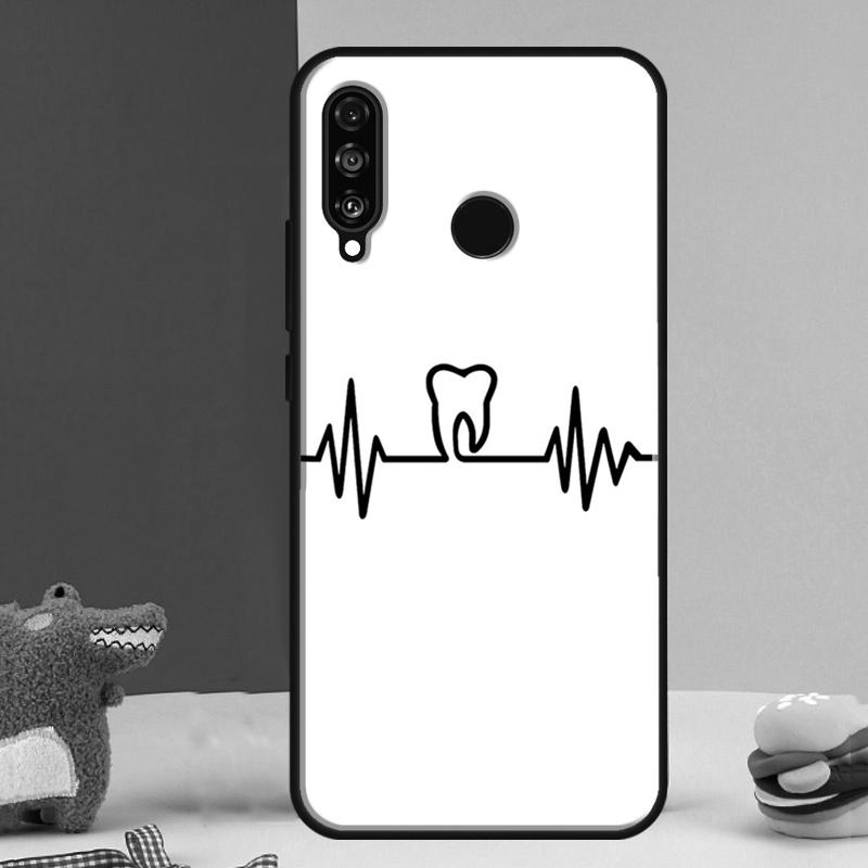 Dentist Dental Dent Tooth For Huawei Nova 12s 12i 11i 8i 9 10 SE Y91 Y90 Y60 Y70 Y72 Y61 P20 P40 P30 Lite P60 Pro Case