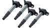 Set of 4 Toyota Ignition Coils for and Wish Part Numbers and Noah, Voxy, ZRR70, Prius, ZVW30, (Genuine 90919-02252 90919-02258, Bec5-4)