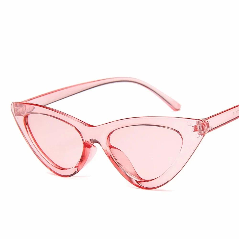 Vintage Cateye Sunglasses Women Retro Small Cat Eye Sun Glasses Designer Colorful Eyewear For Female Oculos De Sol