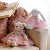 1Pc 28Cm Cute Ballet Skirt Bear  Bunny Peluche Toy Lovely Appease Animal Dolls Rabbit Toys Birthday Christmas Gift
