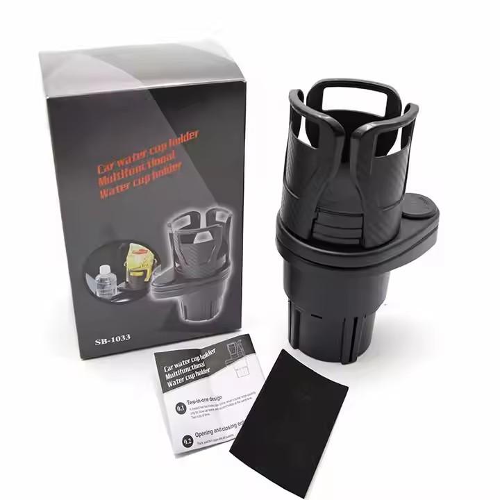 Amazon Hot Selling Multifunction Rotation Black Car Coffee Water Drink Cup Holder