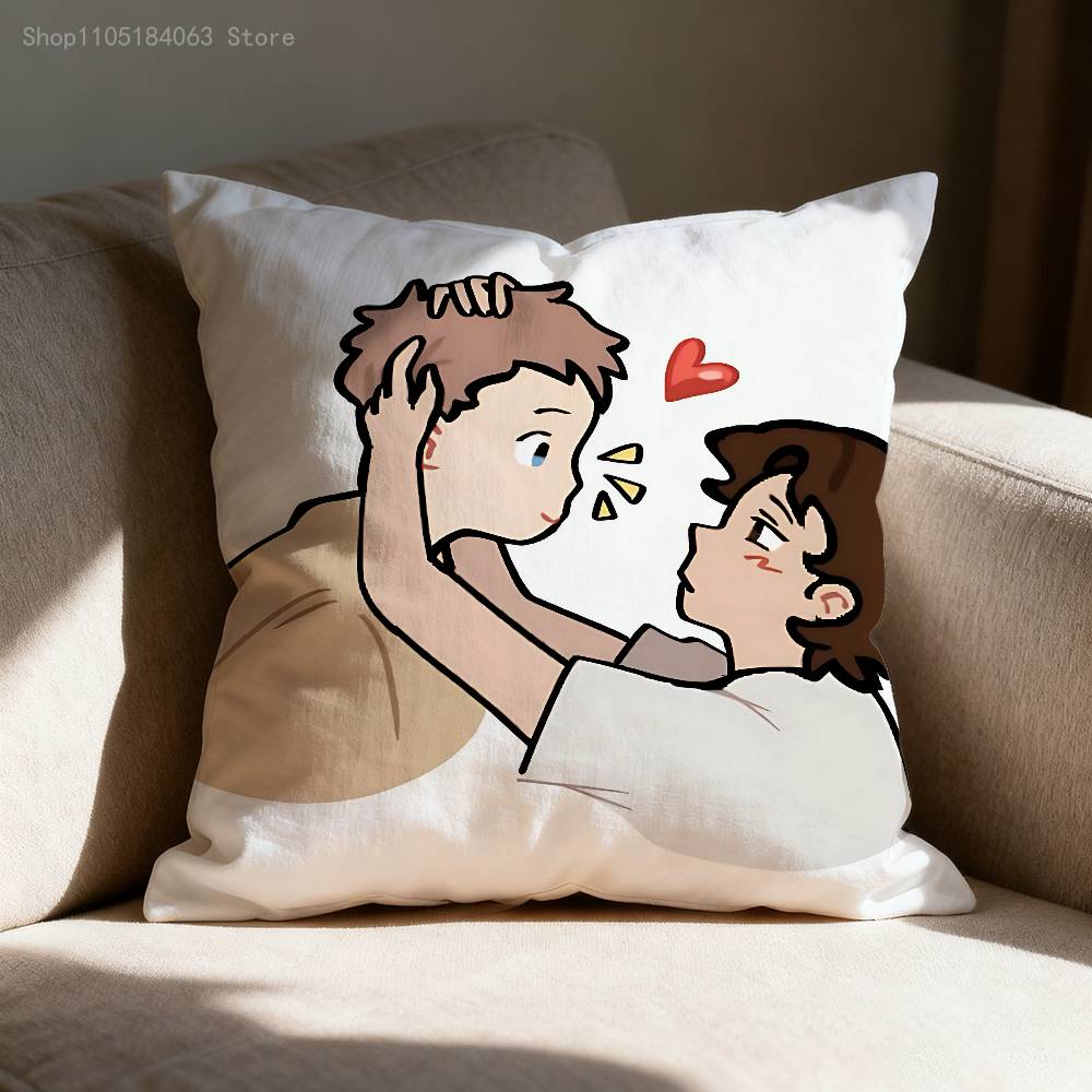 Stuilly Billy and Stu Pillowcases Bedroom Living Room Sofa Home Decor Polyester Cushion Cover with Zipper