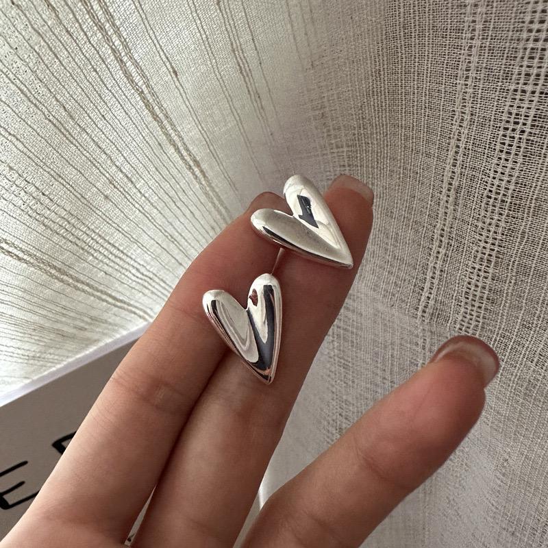 Xiaomi BF CLUB 925 Sterling Silver Earrings For Women Trendy Simple Heart Earring Jewelry Prevent Allergy Party Accessories
