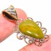 Natural Ocean Jasper TwoTone 925 Solid Sterling Silver Gift Pendant 1.50" Z8t08