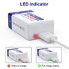 R7 9V USB Batteries 6F22 Rechargeable Batteries 650mAh Lithium Batteries Multifunctional Energy Batteries for KTV Microphone Metal Detector