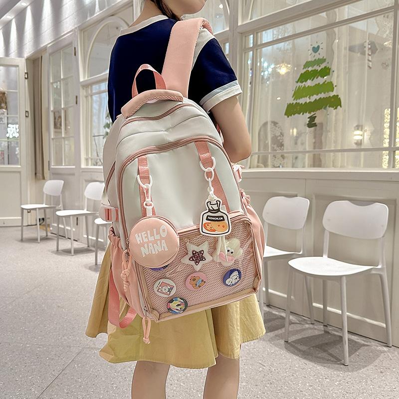 Plecak studencki o dużej pojemności Damska torba szkolna