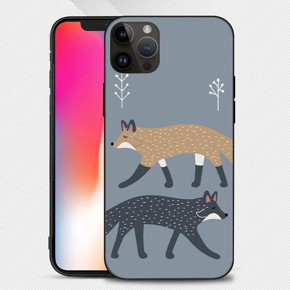 

Дизайн с иллюстрацией животного Чехол для телефона iphone15 14 13 12 11 Pro Max Mini X 7 8 Мягкий чехол iPhone13mini