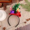 Set Of 4 Adjustable Size Headbands Christmas Themed Headwear Handmade Festives Costume Accessories Party Supplies