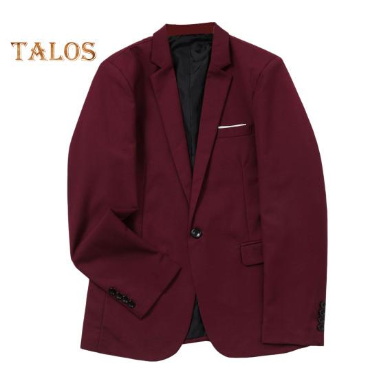 Ανδρικό επίσημο μπλέιζερ κοστούμι πέτο μονόχρωμο μονόχρωμο επαγγελματικό σακάκι για καθημερινά πάρτι γάμου