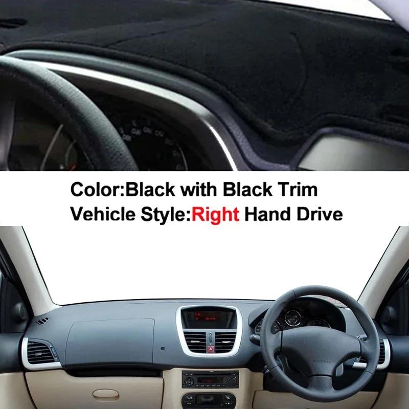 Car Dashboard Cover Non slip pad For Peugeot 207 206+ Dashmat Carpet Cape Car Dash Mat Sun Shade Pad Anti-UV Cushion