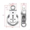 Bearing Pulley Wheel Lifting Sturdy Silent Pull Down for DIY Attachment Wire Rope