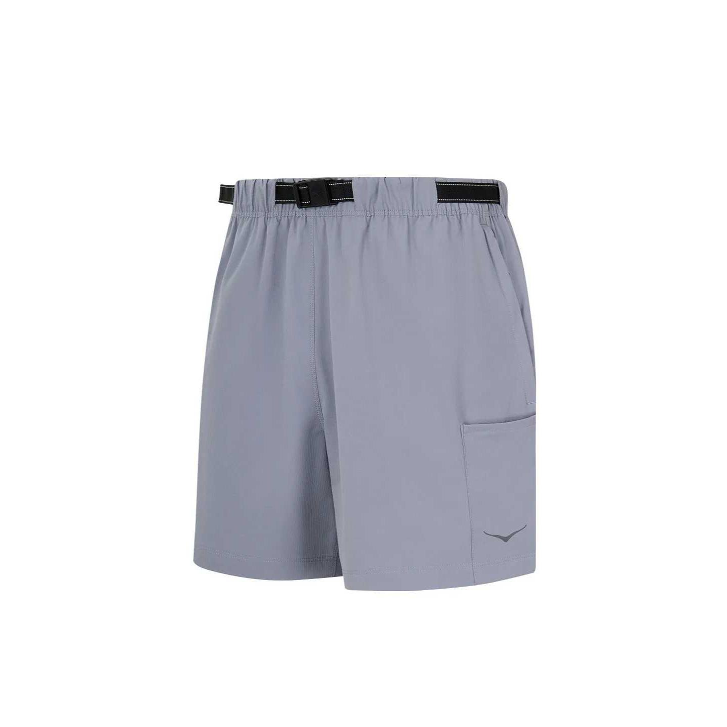 Hoka One One Water-Resistant Tear-Resistant Solid Color Elastic Casual Shorts Women shorts 1174331-WSHDB S