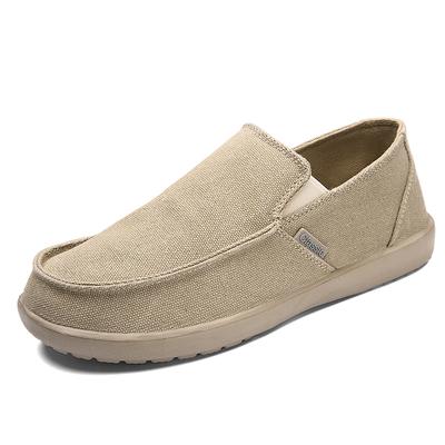 Spring and Autumn Men's Shoes Breathable Men's Shoes Flat Lightweight Large Size Casual Sports Shoes Men's Canvas Loafers