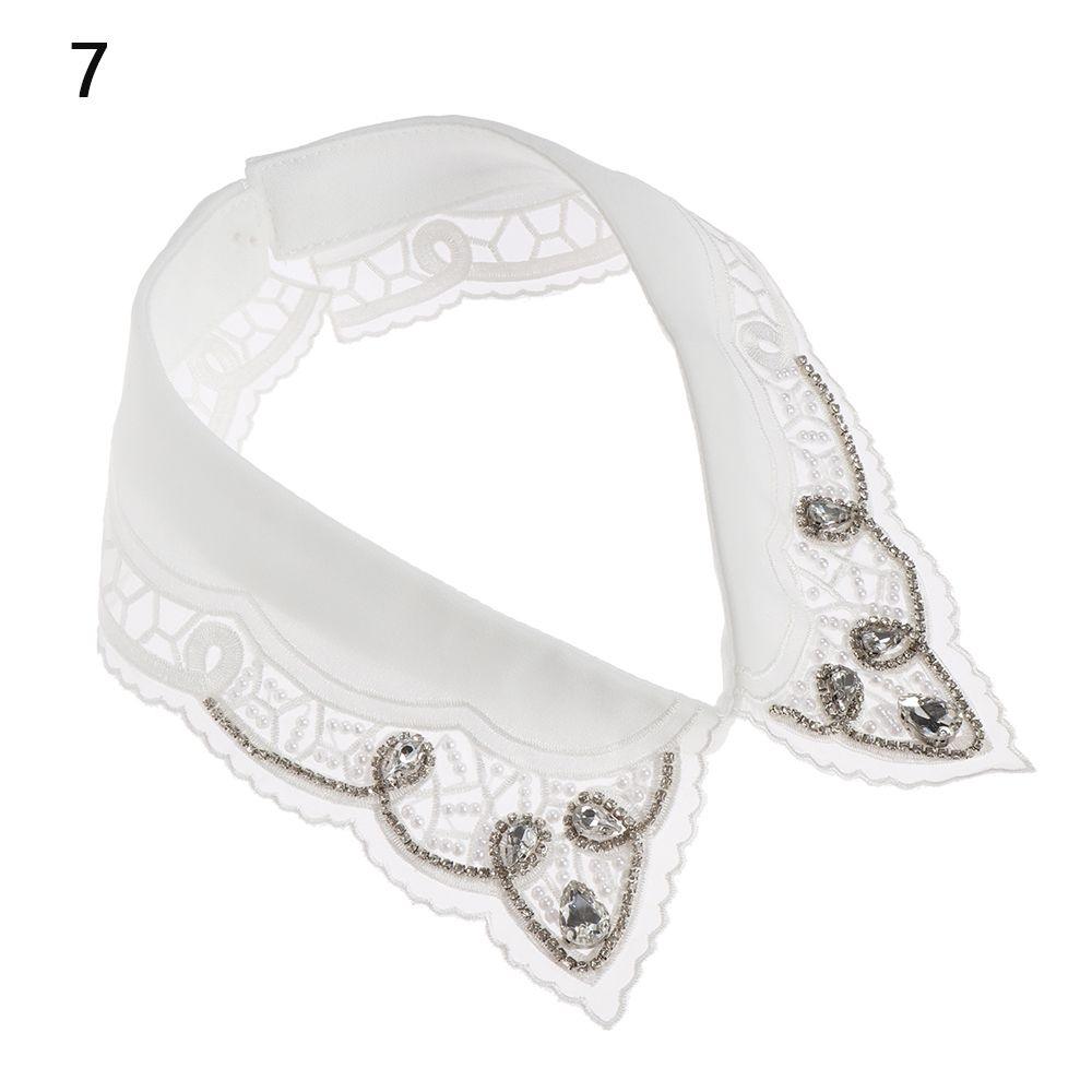 New Lapel Fake Collar Vintage Detachable Shirt Collar for Women Blouse Sweater False Collar Lapel Top Neckwear Ties