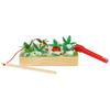 Wooden Arcade Game Fishing Bees Carrots Magnetic Fishing Rod