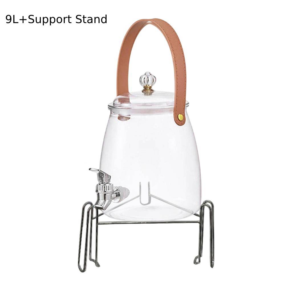 Large Capacity Lemon Beverage Cold Water Kettle Iced Juice Container Summer Beer Dispenser for Home Kitchen Bar Party 3/5/9/15 L