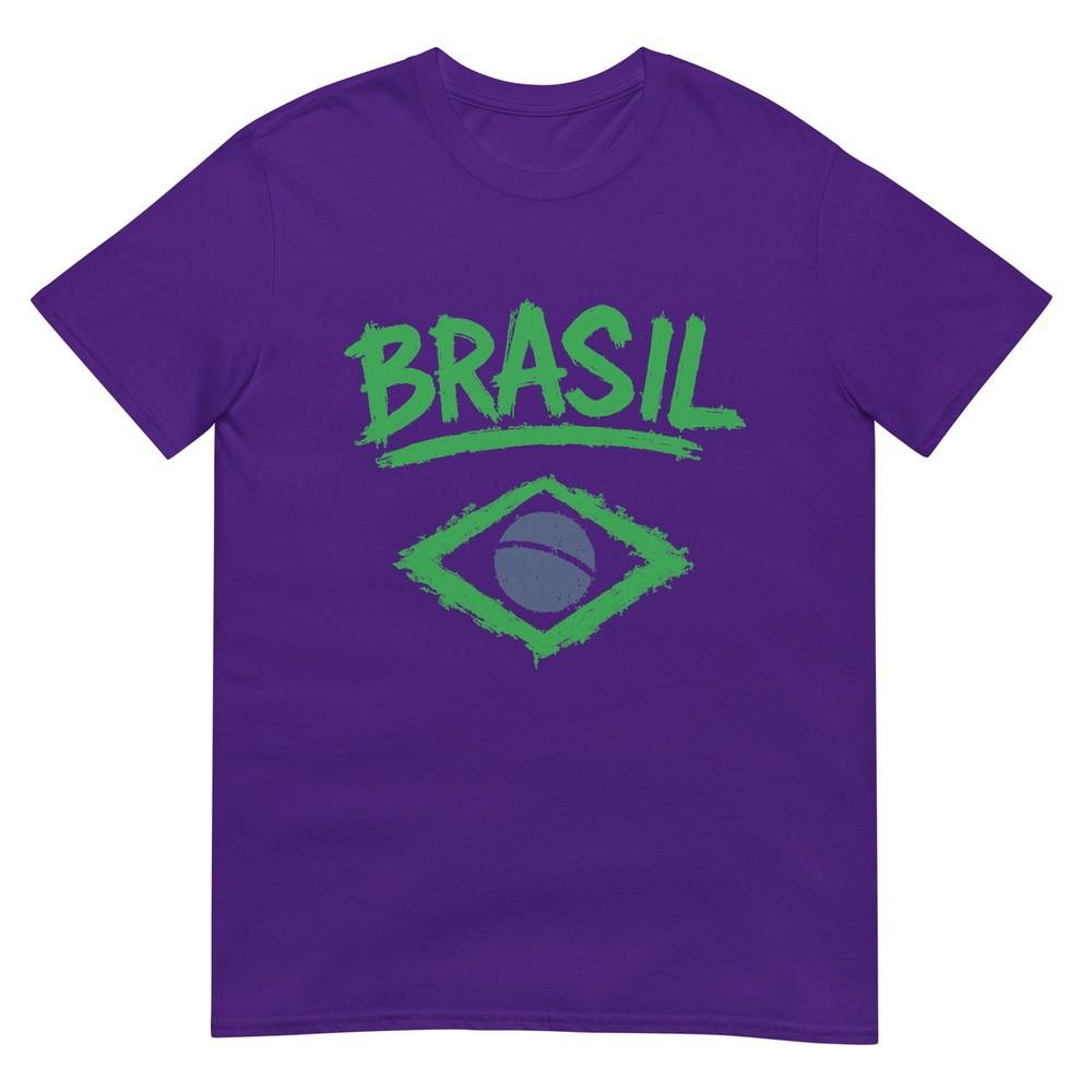 Brasil With Brazilian Flag Unisex Unisex Kids Yellow Brazil Tshirt