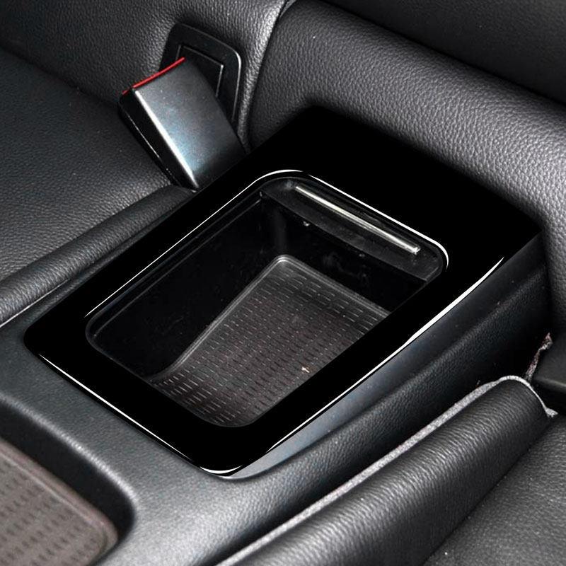

Car Piano Black Interior Car Soft PVC Plastic Rear Row Storage Box Trim Cover For BMW 3 Series E90 E92 E93 2005-2012 M3 2-Doors