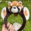 Lovely Stuffed Raccoon Headband for Women Face Washing Birthday Party Gathering Headpiece School Event Hair Accessory
