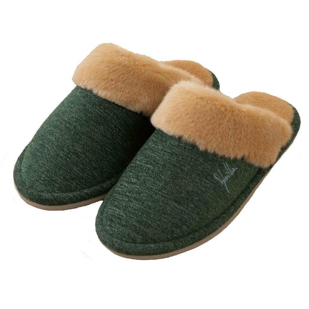 Sybilla Lucena Größe Senko 49573 Hausschuhe, M, Ca.. 22-24cm, Grün, Waschbar, Stilvoll, Niedlich,