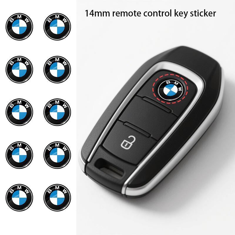 14mm Car Key Emblem Stickers Accessories For BMW 330Li 325Li 320Li E46 E39 E90 E60 E36 F30