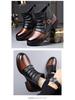 Men's Autumn Retro British Style Martin Boots with Side Zipper and Plush Lining - Short Chelsea Motorcycle Boots