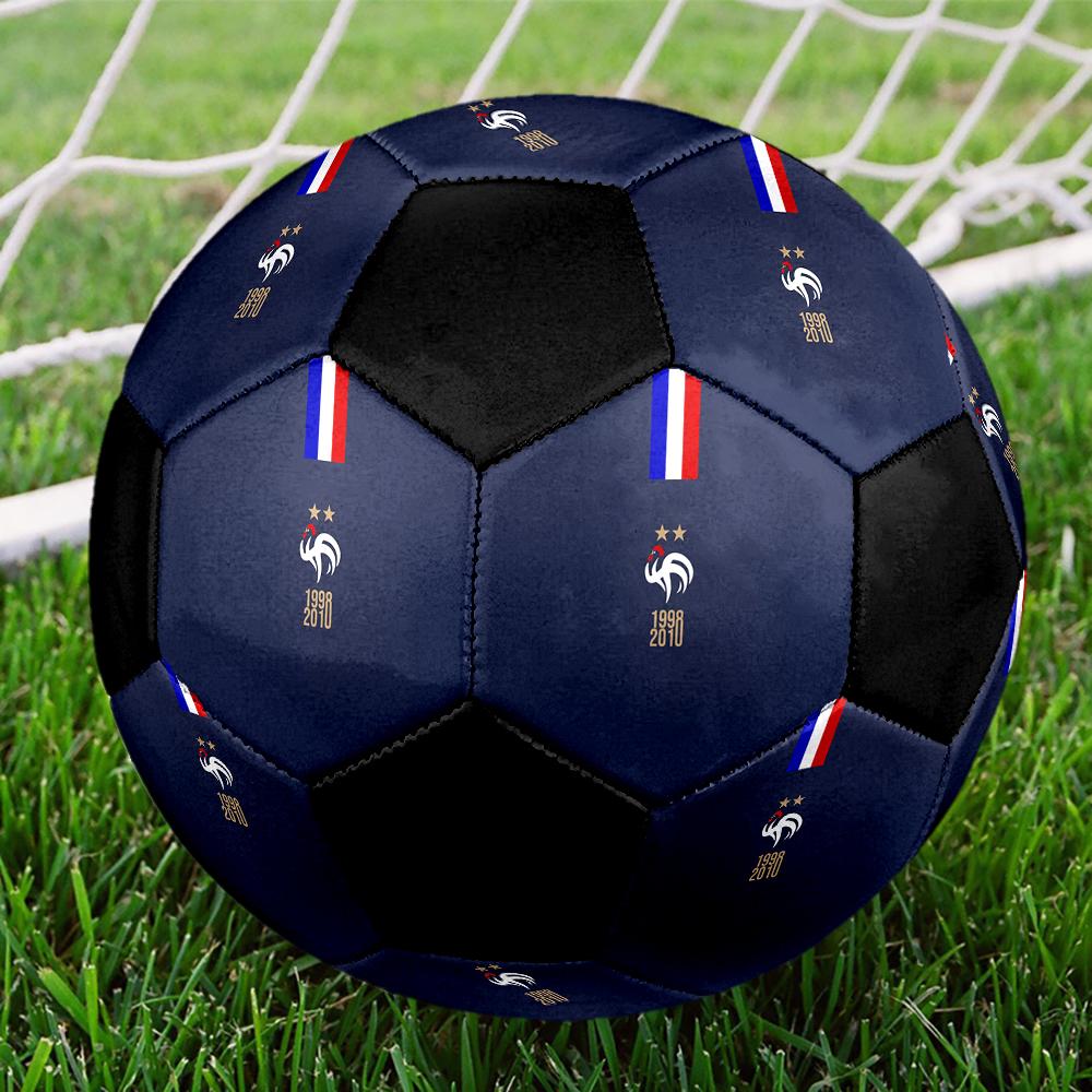 TAGLIA 5 Pallone da Calcio Federazione Calcistica Francese Colorato Per Tutte le Età Cucito a Macchina PVC Pronto per la Competizione Resistente Alta Rimbalzabilità