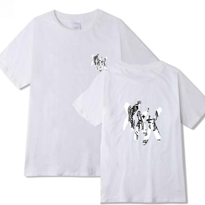 Nyhet REVENGE T-shirt Unisex Sommar Högkvalitativ T-shirt Casual O-ringad T-shirt Manlig Rappare Stjärna Unisex Eller Dam Topp T-shirts