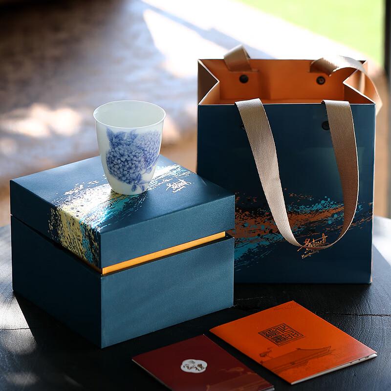 Longxun Kiln Master Huang Xudong Ice Crystal Jade Porcelain Fragrance Retaining Tea Cup