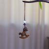 Wooden Horse Keychain Handmade Zodiac Key Ring Neck Pendant Horse Pendant  Bag Decoration