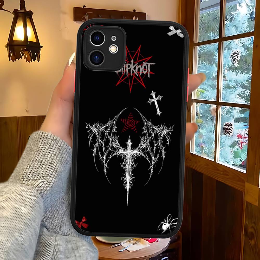 Slipknot Band Silicone Case For IPhone 16 15 14 13 12 11 Pro Max Plus X XS MAX Shockproof Matte Cover