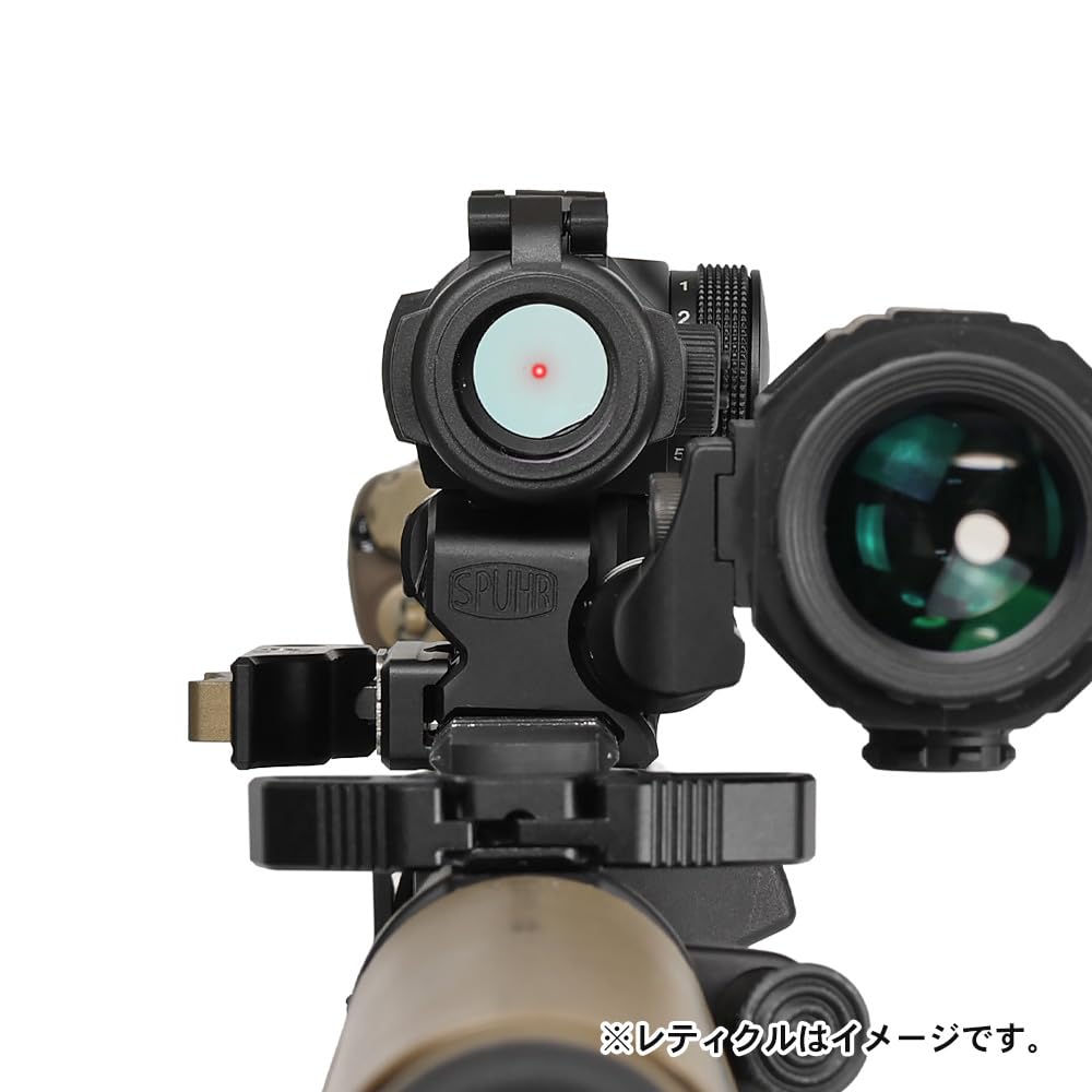 Ryohin Buhin Micro Dot Sight & Hybrid Mount for G33/G43, Evolution Gear SPUHR RDF-20153KE, 1.53" Replica, Hard Anodized 6068 Aluminum, Black