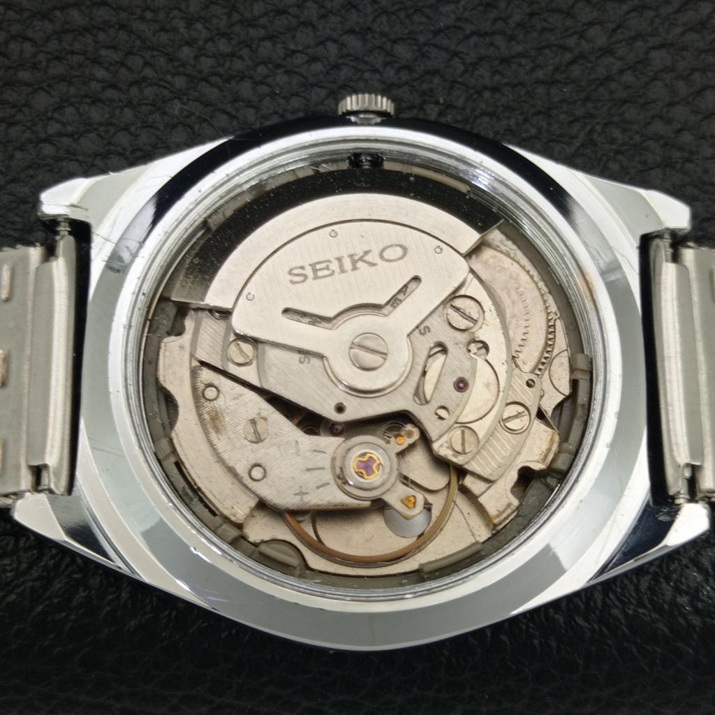 VINTAGE REFURBISHED SEIKO AUTOMATIC 6309A JAPAN MENS WHITE DIAL WATCH A442998-1