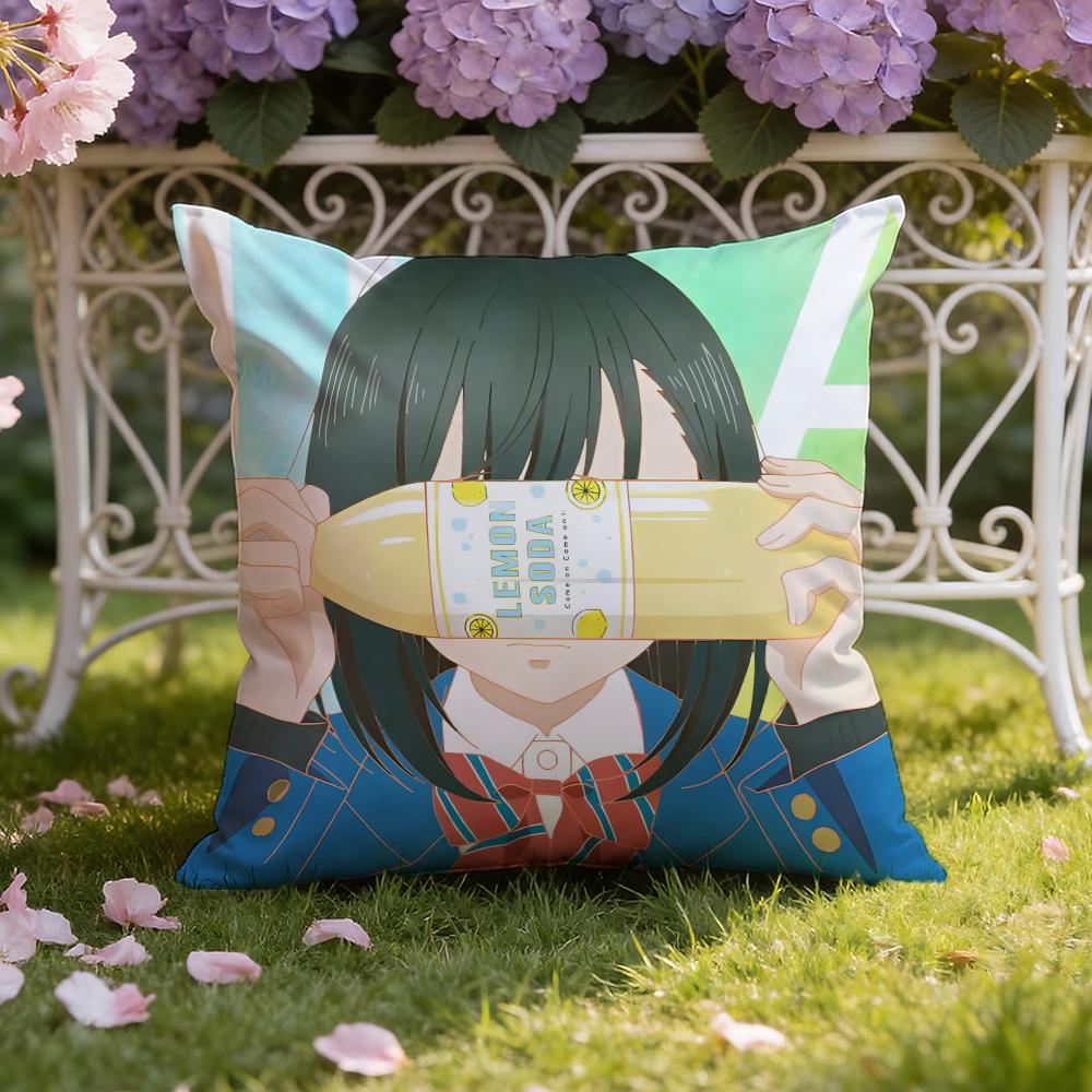 H-Honey L-Lemon Soda Cushion Cover Home & Car Dual-Scene Pillow Cover: Reversible for Premium Comfort