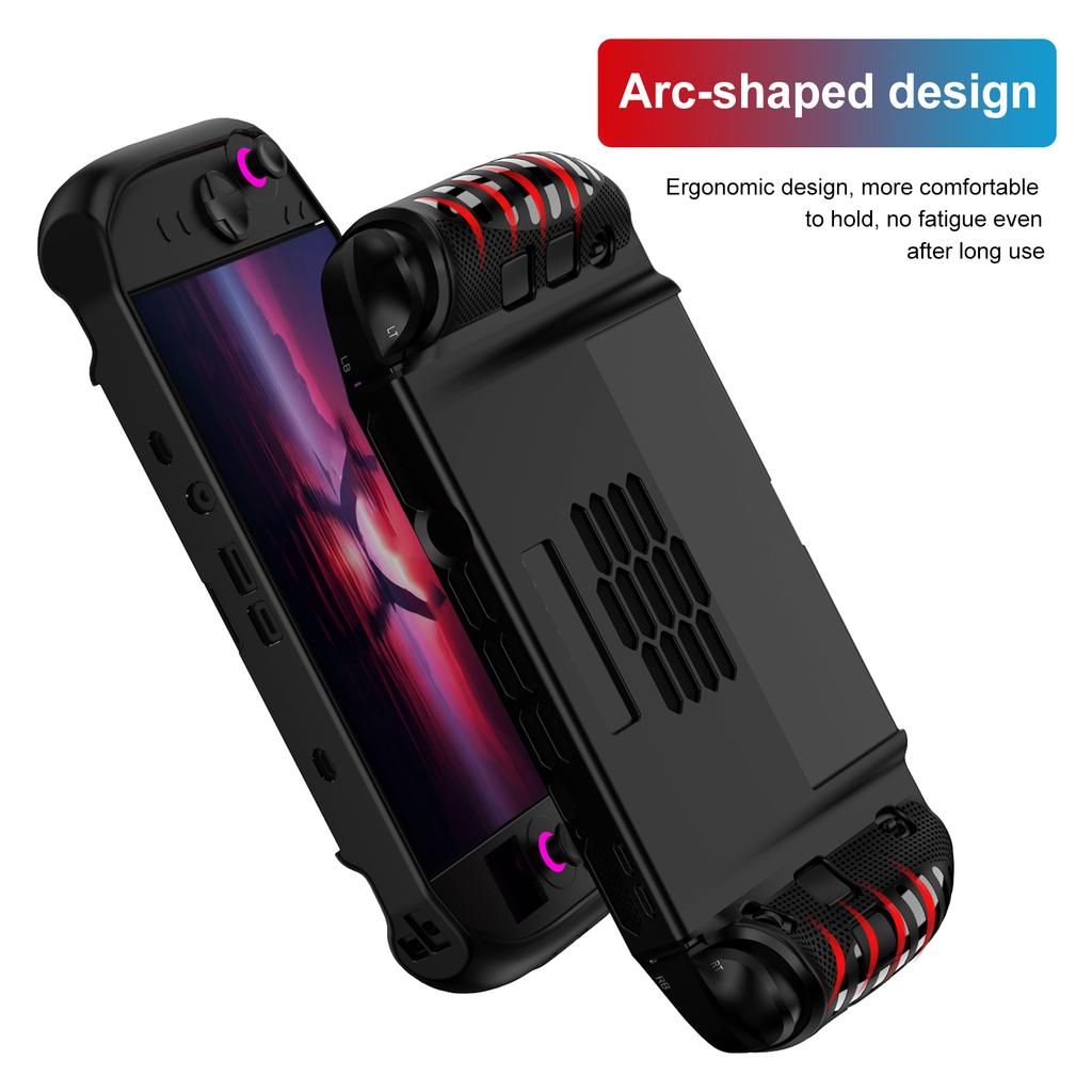 TPU Dockable Case Anti-Drop Drop Protection Grip Case Shockproof Slim Cover Protector with Anti-Scratch Design for Legion Go 2