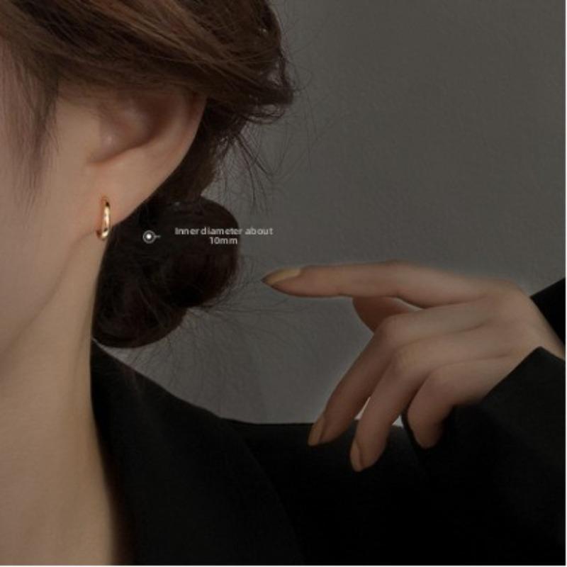 Round Ear Ring with Circular Ear Hook. New Style Earrings. Perfect for Sleeping Without Having To Remove The Earrings. Ear Adornment.